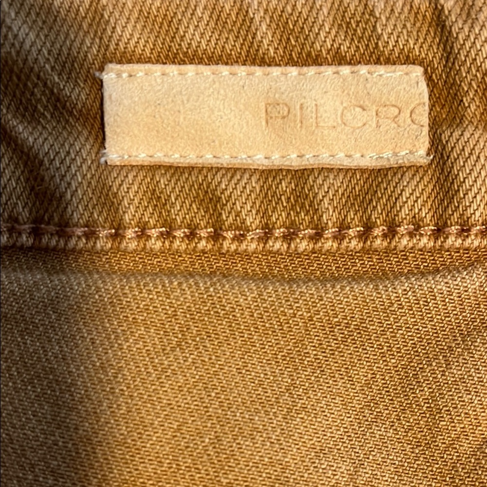 Pilcro Anthropologie Camel Brown Denim Pants